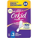 Orkid Platinum Hijyenik Ped Uzun Extra (Boy 3) 24 Adet Ped