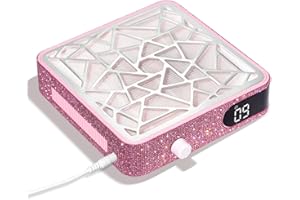 CHRISTINE SHELLY Dust Collector Nail Salon, Dust Extractor Nails Vacuum Fan with Reusable Filter, Powerful Dust Suction Manicure Machine for Nails Drilling Polishing Salon