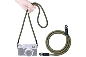 VKO Pasek do aparatu, lina wspinaczkowa pasek do aparatu DSLR SLR bezlusterkowy pasek na szyję na ramię 120 cm (zielony)