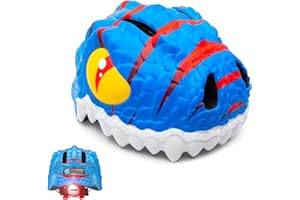 Crazy Safety Casque de vélo pour enfants | Casque enfants 2-7 ans pour vélo, skateboard, cyclisme, vélo de course, trottinette, rollers | Casque 3D animalier léger et ajustable 49-55 cm (Tigre Orange)