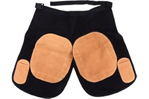 Okuyonic Tablier de maréchal-ferrant, 2 Poches en Cuir de Vache détachable résistant à l'usure fabriqué à la Main Exquis Tablier de Nettoyage de Cheval en Toile pour la Ferme