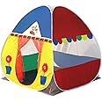 Homecute Igloo Type Foldable Popup Big/Jumbo Size Kid's Play Tent House (Big Size Window-Multicolour)