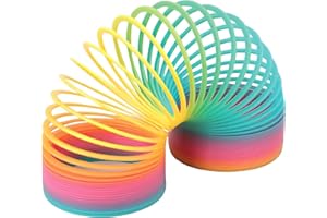 HMN Rainbow Slinky Spring, Rainbow Spring Gift Toys for Boys & Girls (1Pack)