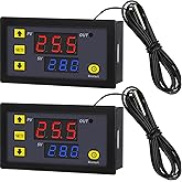 Frienda W3230 LCD Digital Thermostat DC 12V 20A Temperaturregler Messgerät Temperaturschalter -50-110 Grad Celsius mit Temper