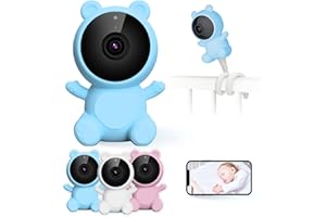 BNGN8.0 Baby Monitor Neonato Video Audio 1080p Videocamera Bambini Visione Notturna Interno Wifi Telecamera Rilevamento Suono Movimento Temperatura Allarme Supporto