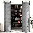 WOLFBIRD 9FT/273cm Bi-Folding Barn Door Hardware Sliding Track Kit for 4 Doors,Heavy Duty [Hardware Kit Only, No Door ]