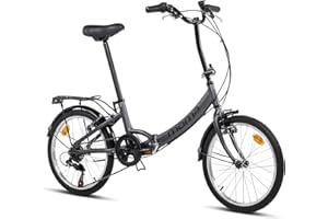 Moma Bikes Bicicleta Plegable Urbana FIRST CLASS 20", Aluminio, SHIMANO 6v. Sillin Confort