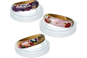 musykrafties Molde de silicona para anillos de resina bohemia, para manualidades de arcilla líquida, resina epoxi, joyería, forma de D, 20 mm, 18 mm, 16 mm, tamaño 23-24, 16-17, 10-11, estrecho