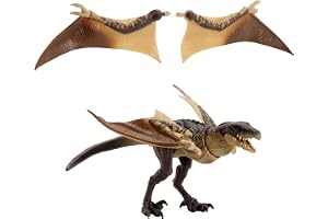 Mattel Jurassic World Kolekcja Hammonda Mutadon Figurka | Kolekcjonerski model premium z ruchomymi stawami, realistycznymi oczami i dodatkowymi skrzydłami, JKM90
