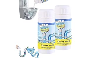 DILAMINAQI Abflussreiniger, Value Pack Rohrreiniger, Hochwirksamer Rohrreiniger mit Aktivschaum für Küche, Bad, Toilette & Balkon (2 stück)