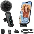 WARM BOX Micro Cravate sans Fil (1 Micro) – Plug & Play, Réduction De Bruit, Autonomie 7H, Portée 30M – Micro sans Fil Compatible iPhone/Android/PC – pour Youtube, Podcast, Vlog