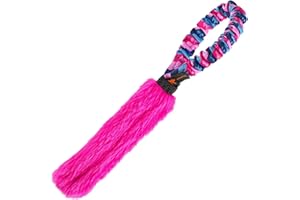 Tug-E-Nuff Pocket Fauxtastic | Durable Bungee Tug Toy for Dogs | Ideal for Interactive Dog Training and Dogs of all Ages | Made of Durable Faux Fur and Comes in 3 Vibrant Colours | 33cm (13inches)
