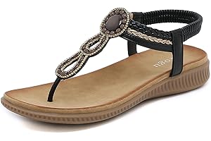 ZOEASHLEY Sandalen Damen Sommer Flache Zehentrenner Sandaletten Bohemian Flip Flops