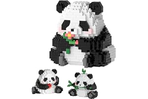 TNSLAND 3 i 1 panda byggleksak med byggklossar, set och figurer för barn från 6 år
