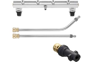 M MINGLE Under Car Pressure Washer, Compatible with Karcher K Series, K2, K3, K4, K5, K6, K7, Undercarriage Cleaner 1/4" Quick Connect Fitting, with 45 Degree Angled Washing Lance