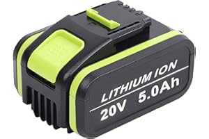 DSANKE 5000mAh Ersatzakku für Worx Akku WA3553 WA3556 WA3551.1 Li-ion Werkzeugakku 20V Kompatibel mit Worx 20V Geräte【NOT for Landroid Vision M600 M800 Landroid M700】