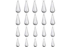 mohito 20PCS Pesas de Pesca Pesas de Plomo 5g/10g/15g/20g Pesca Sinker Pesca Pesos Drop Shot para Pesca de Mar y Agua Dulce