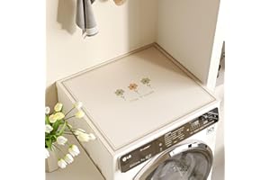 GoldeneAmeisen Waschmaschinen abdeckungen,Tabletop Waschmaschinen Auflage rutschfest,Trommel-Waschmaschinen Staubschutz,wasserbeständig,waschbar,rutschfeste Oberfläche,für KüHlschrank Waschmaschine