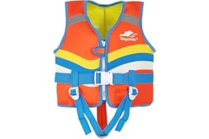 Gogokids Gilet da Nuoto per Bambini, Gilet da Bagno Galleggiante per Bambini per Imparare a Nuotare, Gilet da Allenamento per Bambini con Cintura di Sicurezza Regolabile per 2-6 Anni