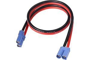 MEIRIYFA Câble d'extension EC5 mâle vers EC5 femelle EC5 mâle/femelle 10 AWG pour batterie RC LiPO – 54 cm