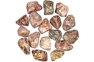 Naturosphère - Minéraux et fossiles C27 - Pierres roulées Jaspe léopard - 3 à 4 cm - Lot de 4