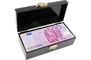 DNOIFNE Schwarze Acryl-Geldkassette mit Schloss, Geldkasten für Bargeld, Geldhalter, Bargeldorganizer, Einzelne Geldscheinfach, Geldaufbewahrungsbox, Geldorganizer für Bargeld