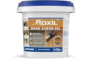 Roxil Gel Nettoyant Dégriseur pour Bois 5L - Acide Oxalique pour Meubles d'Extérieur & Terrasses - Restaure Couleur & Grain du Bois