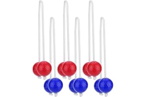 BGNXHYB Balles D'échelle, 6 Balles de Golf en Échelle, Remplacement de Balles D'échelle, Balle de Golf pour Les Jeux de Lancer, Balles d'entraînement de Golf Dur Ensemble de balles de Jeu extérieur