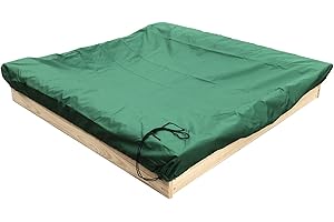 Tiktaktoo Sandbox Couvercle Plan de Bac à Sable Plan Bâche avec Bracelet Bac à Sable - 120x120