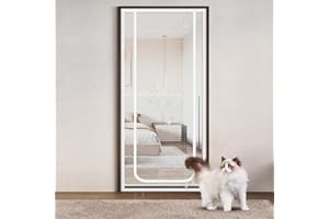 REFEIN Cat Screen Door Fits Door Size 85x210cm, Reinforced Heavy Duty Pet Screen Door for Dogs Cats Mosquitos, Pet Partition Mesh Screen Door for Living Room, Bedroom, Kitchen, Patio, Double Zip
