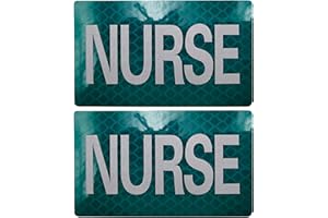 ODSS Parches reflectantes para enfermera, médicos EMT EMS y paramédicos tácticos de moral – Logotipo paramédico de enfermera, doctor de primeros auxilios, 4,8 x 8,9 cm, burbuja de 2 piezas