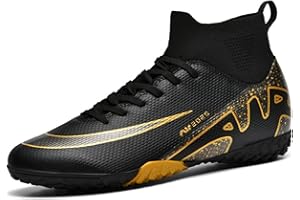 WEJIESS Uomo Scarpe da Calcio High Top Spikes Gioventù Formazione all'aperto Scarpe da Calcio Professionale Atletico Sport Scarpe Turf Trainers