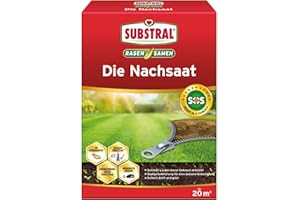Substral Rasensamen Die Nachsaat, 400 g für 20 m² - Rasensaat, Schnell keimende strapazierfähige Rasenreparatur-Mischung