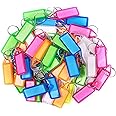 Heeva Creation Plastic Keychain With Name Tag Label. (Pack Of 11 Keychain).Multi Color., Multi-Coloured
