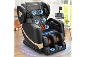 ‎FURNIMAT Massagesessel Ganzkörper, Zero Gravity Relaxsessel Massagestühle mit Taillen- und Beinheizung, Komfort-Airbags, Fußrollen, 10 Massagerollen, Bluetooth-Lautsprecher, Fernbedienung