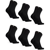 DANISH ENDURANCE Casual Bamboo Socks, Executive, 6 Pack