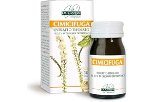Dr Giorgini Integratore Alimentare, Monocomponenti Erbe Cimicifuga Estratto Titolato al 2,5% in Glicosidi Triterpenici Pastiglie - 30 g