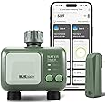 SOGUYI WiFi Water Timer for Garden Hose, Smart Sprinkler Timer Hose Timer WiFi Irrigation Controller, Wireless Watering System Valve, APP Remote Control, Weather-Based Automatic Rain Delay, 2 Outlets