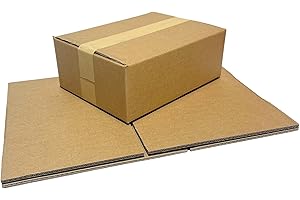 W.E. Roberts Strong Double Wall Cardboard Boxes (Pack of 15) - Boxes for posting, Boxes for moving house, Packing boxes, Postal Shipping Boxes (305mm x 229mm x 102mm (12 x 9 x 4"))