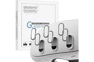 NEWZEROL 2 Set Camera Lens Protector Compatible for Quest 3,Upgraded with Stronger Adhesion Accessories Metal Frame Tempered Glasses Protector High Definition