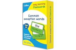 Common Exception Words Flashcards: Ideal for home learning