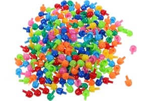 Yardwe 592Pcs Mushroom Nails for Pegboard Educational Toy Enhancing Fine Motor Skills and Hand-Eye Coordination Creative DIY Activity for Kids