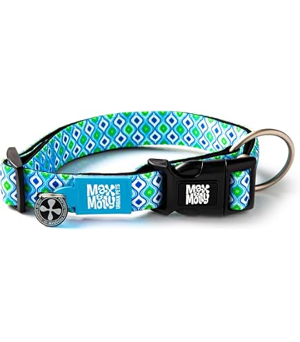 2er-Set Max Hardy Hundehalsband & Leine – Reflektierend, Verstellbar, Marineblau, Größe XS