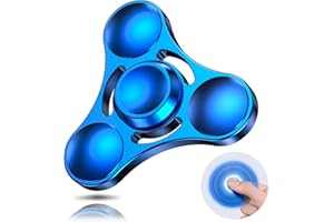 Coolden Hand Spinner Metal Jouet Fidget Toys Durable High Speed Stainless Steel Bearing 2-5 Min Finger Spins Anti Stress Relief ADHD Fidget Spinner Cadeau pour Enfants Adultes Bleu