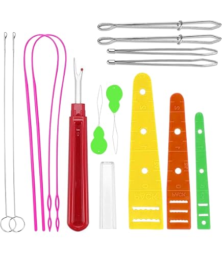 8-teiliges Seileinfädler-Set – 2 Designs Für Hoodies, Hosen & Mäntel | Edelstahl-Bodkin Werkzeuge