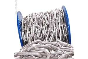 Seilwerk STANKE 6mm 18m Rundstahlkette langgliedrig Rolle Stahlkette verzinkt Eisenkette