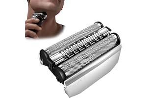 YANZIYARON 70S for Braun Series 7 Replacement Head,70S Foil & Cutter Replace Blade Wet and Dry Suitable for Braun S7 ProSkin 720 730 760CC 765CC 790CC,Etc Silver (70S)