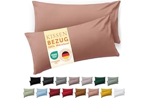 Blumtal Fundas de Almohada 50x70 cm (Juego de 2) - Fundas de cojín de Microfibra para sofá con Cierre de Sobres, Extra Suaves y Lavables, Certificado Oeko-Tex - Rosa