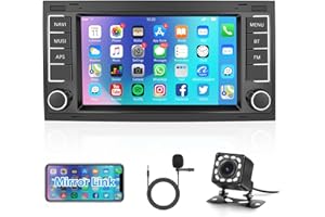 RIMOODY 1G + 32G Android 13 radio samochodowe 2 DIN do VW Touareg 2004-2011 Transporter T5 Multivan 2004-2009 z nawigacją GPS WiFi Canbus 7-calowe radio samochodowe z Bluetooth FM/RDS/DAB+/OBD/DVR sterowanie