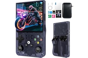 CXYP 2025 Neu: R36MAX Retro Handheld Konsole, 128 G über 25.000 Spiele, 4-Zoll-IPS Retro-Spielkonsole, Linux-System, 4000-mAh-Akku, Tragbare Mini-Arcade (Grau)